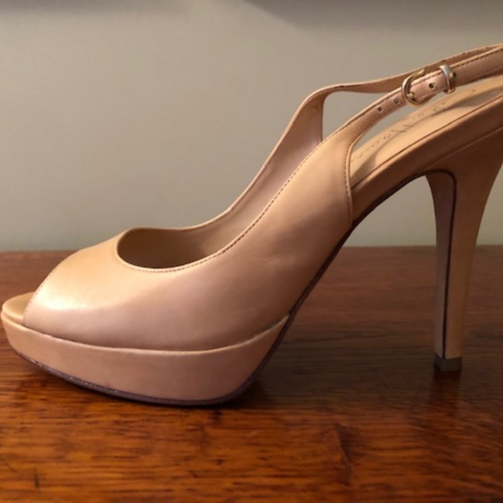 Cole Haan Slingback Peep-Toe Platform Pumps